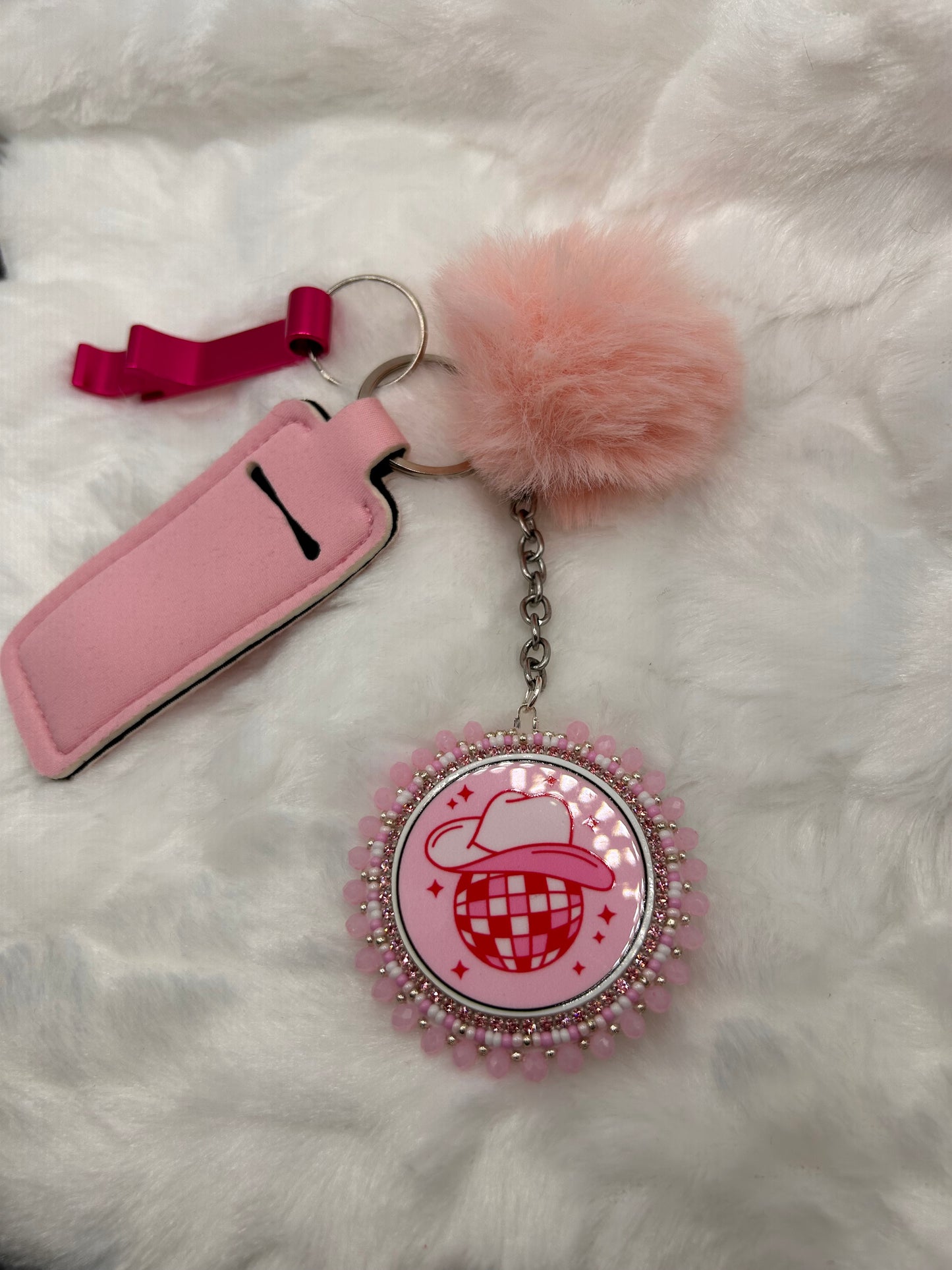 Pink keychain