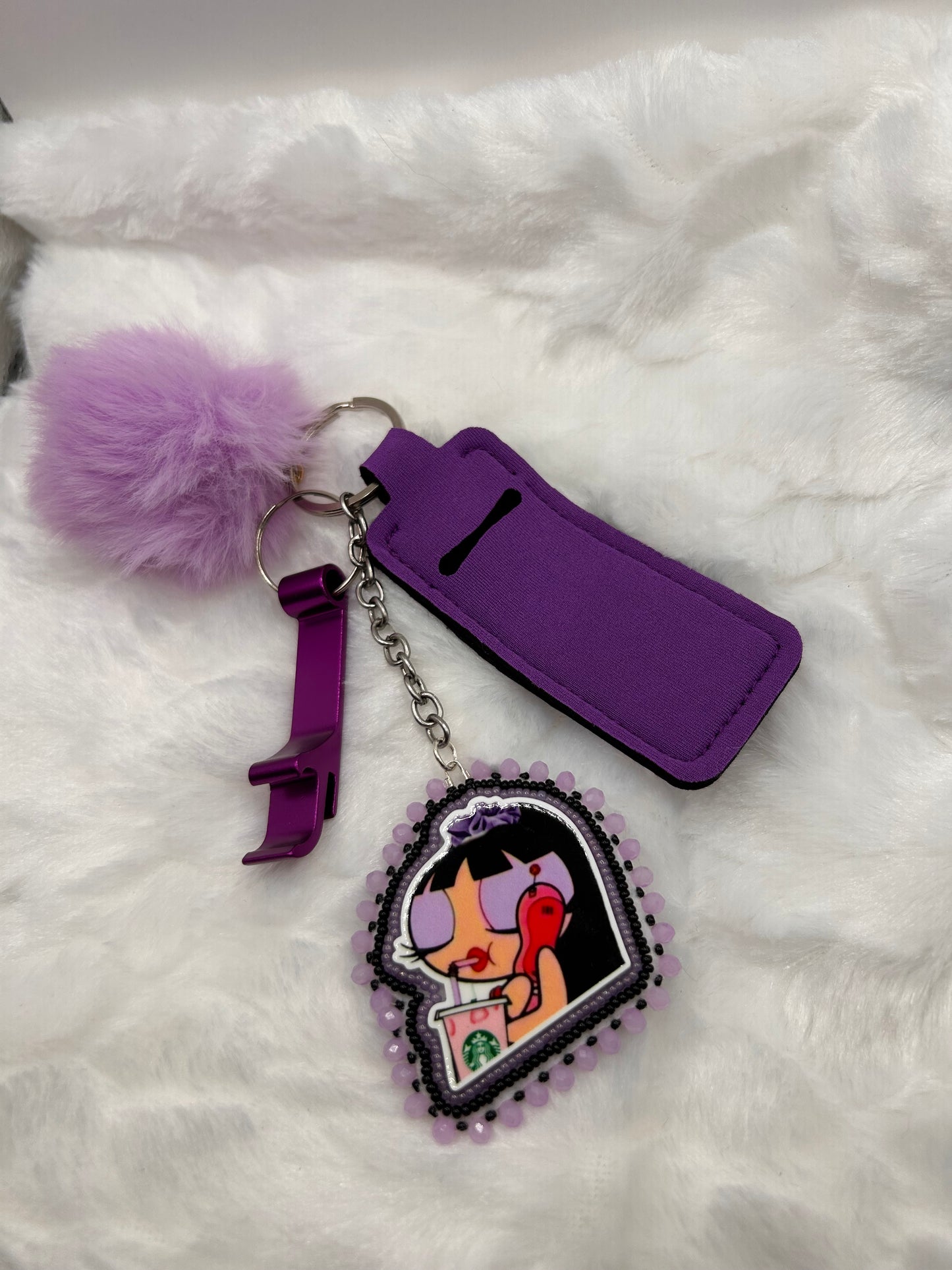 Purple keychain